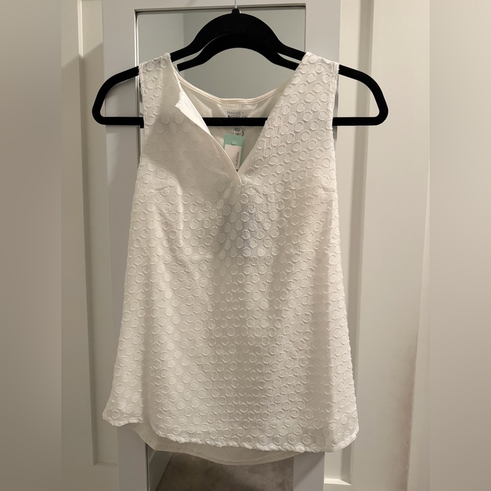 Market & Spruce Textured Print Blouse